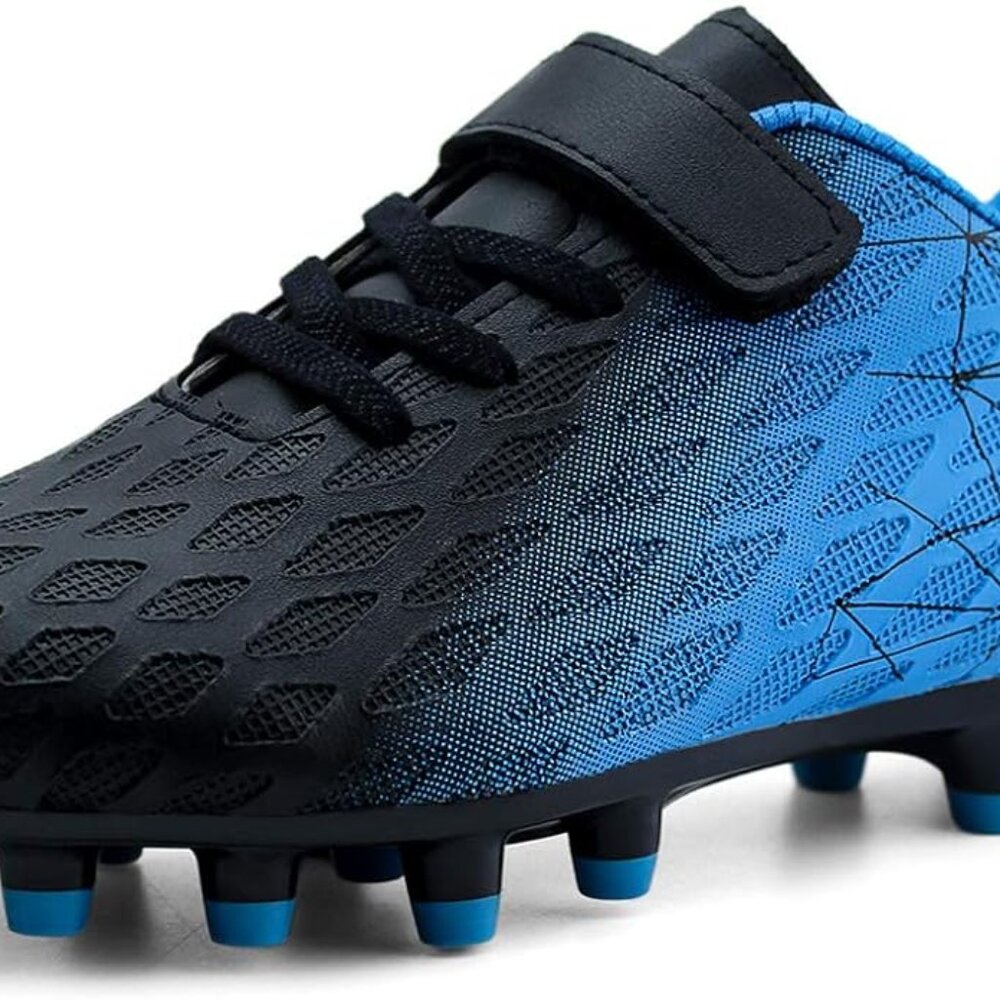 brooman Kids Firm Ground Soccer Cleats Boys Girls Athletic Outdoor
